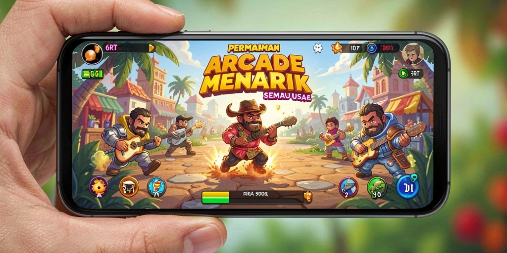 Screenshot gameplay 6RT yang menegangkan dan penuh warna.