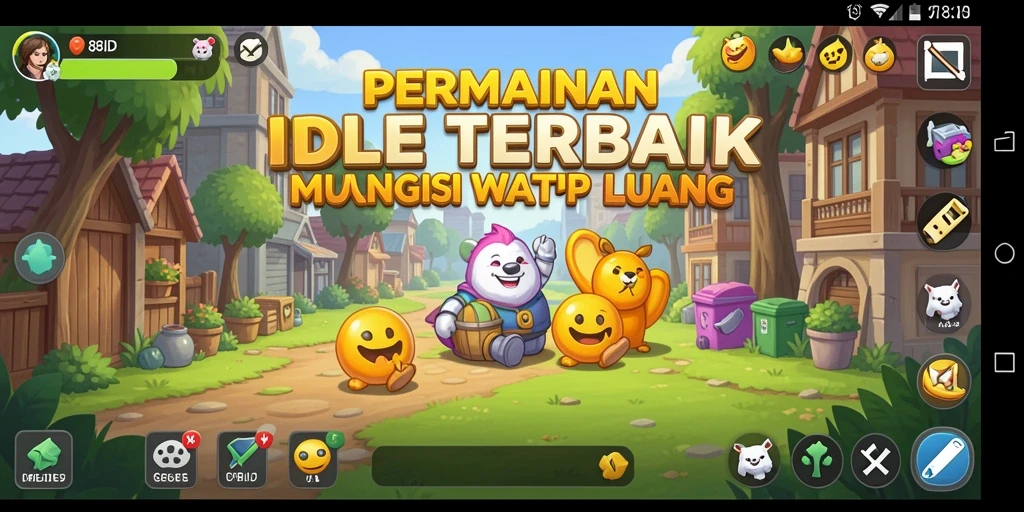 Tangkapan layar menunjukkan gameplay casual dari 88ID yang santai.