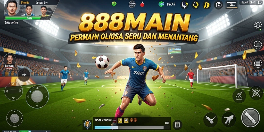 Gambaran aksi gameplay seru dalam permainan olahraga.