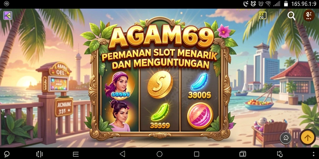 Tampilan gameplay menarik dari AGAM69 saat memutar slot.