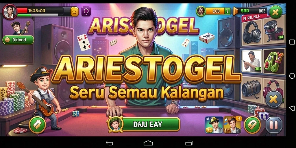 Tampilan gameplay ARIESTOGEL yang seru dan interaktif.