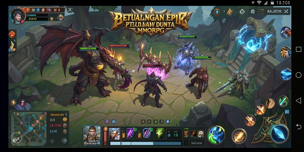 Screenshot utama BALAITOTO menampilkan aksi pertarungan menegangkan di dunia MMORPG.
