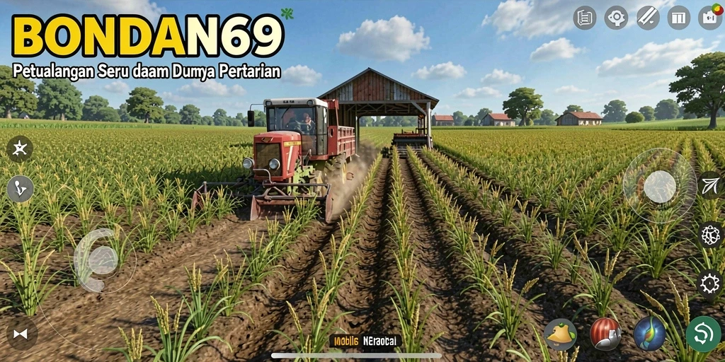 Tampilan gameplay menarik dari BONDAN69 saat bertani.