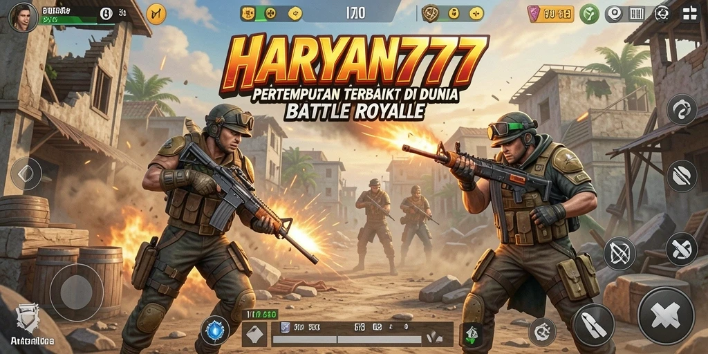Tampilan gameplay seru HARAPAN777 dengan pertempuran intens.