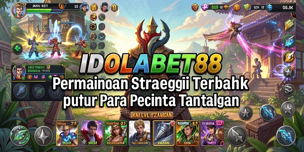 Tampilan gameplay menegangkan dan penuh strategi di IDOLABET88.