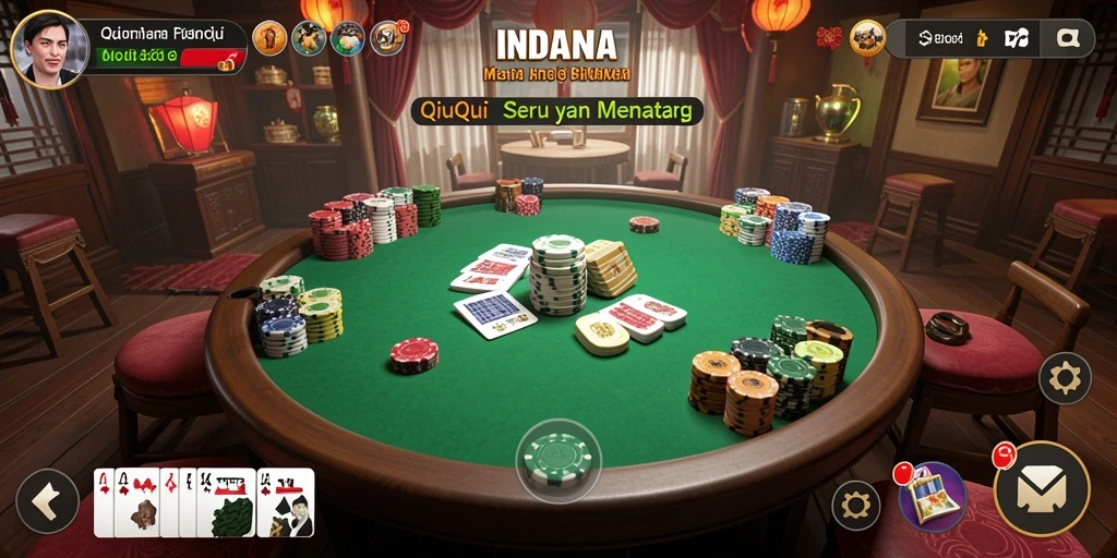 Tampilan gameplay QiuQiu yang mengasyikkan di INDAAA.