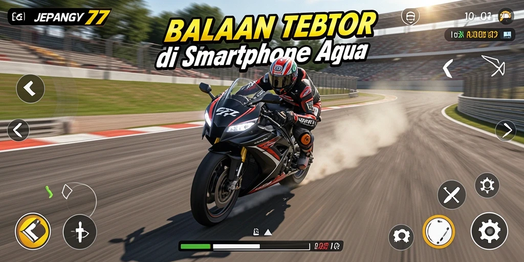 Gameplay seru di JEPANG77 dengan balapan motor yang menegangkan.