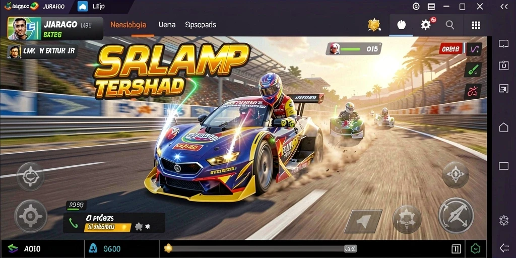 Tampilan gameplay JUARAGO yang seru dan penuh aksi.