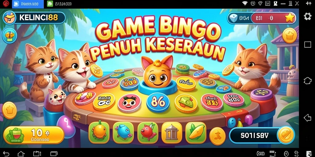 Tampilan utama gameplay Bingo dalam KELINCI88 yang seru dan menarik.