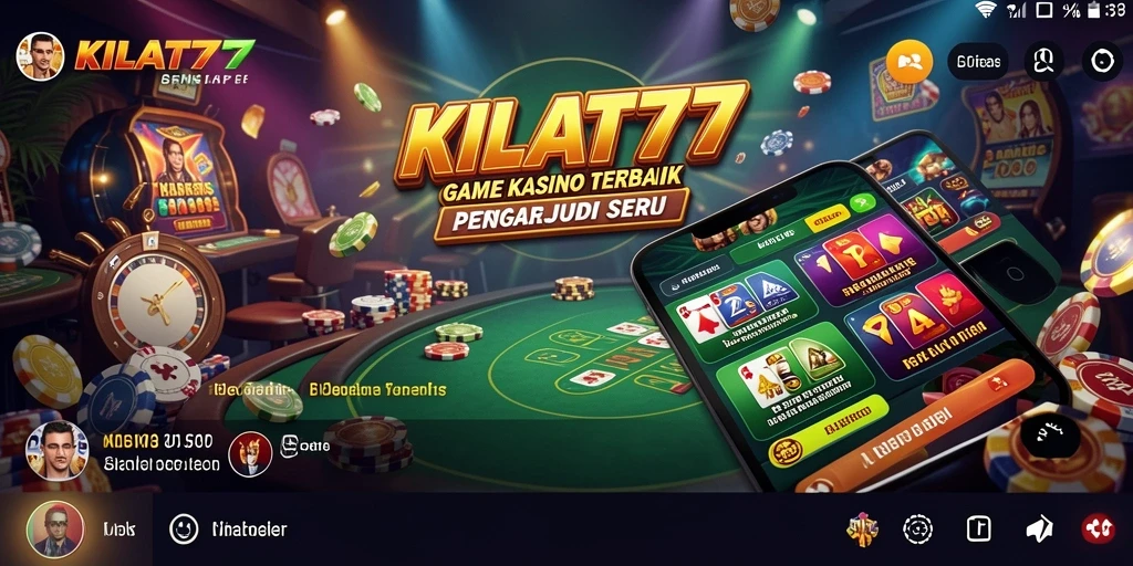 Screenshot KILAT77 menampilkan permainan Kasino yang seru dan mendebarkan.