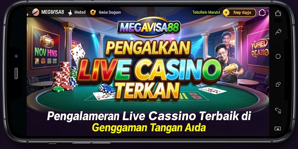 Tampilan nyata gameplay Live Casino di MEGAVISA88.