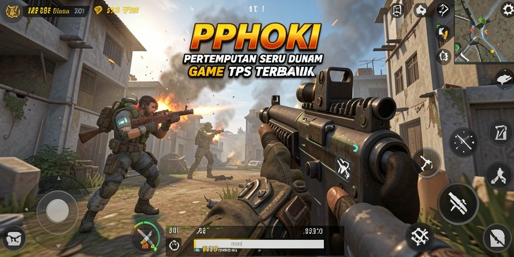 Tampilan gameplay seru dalam PPHOKI yang penuh aksi TPS.