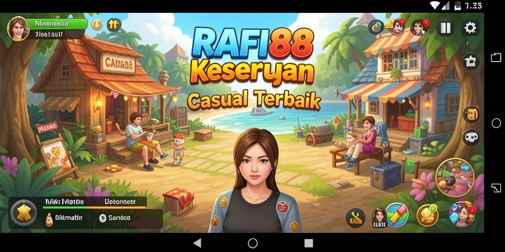 Screenshot menunjukkan gameplay seru dan interaktif dalam RAFI88.