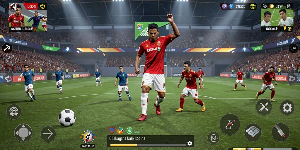 Tampilan gameplay seru RAKYATJP dalam pertandingan olahraga.
