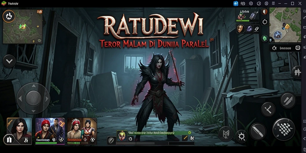 Screenshot gameplay RATUDEWI menampilkan suasana mencekam yang mengguncang.