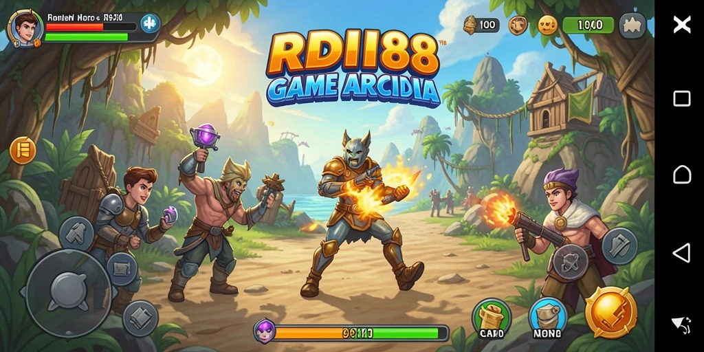Tampilan gameplay RDI88 dengan grafis yang menarik dan level menantang.