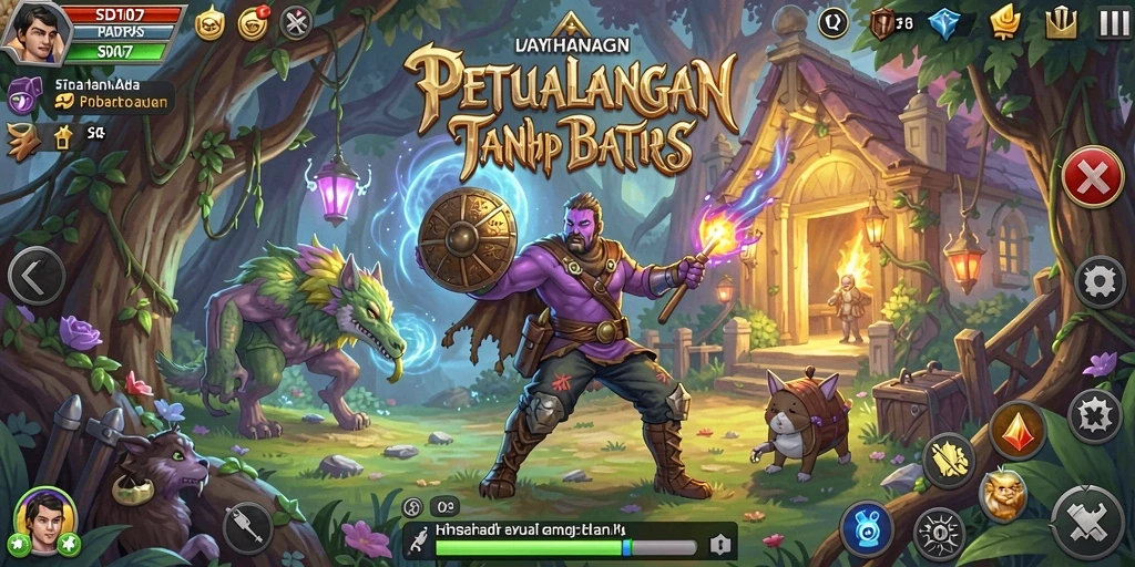 Tampilan gameplay RPG yang seru di SD107.