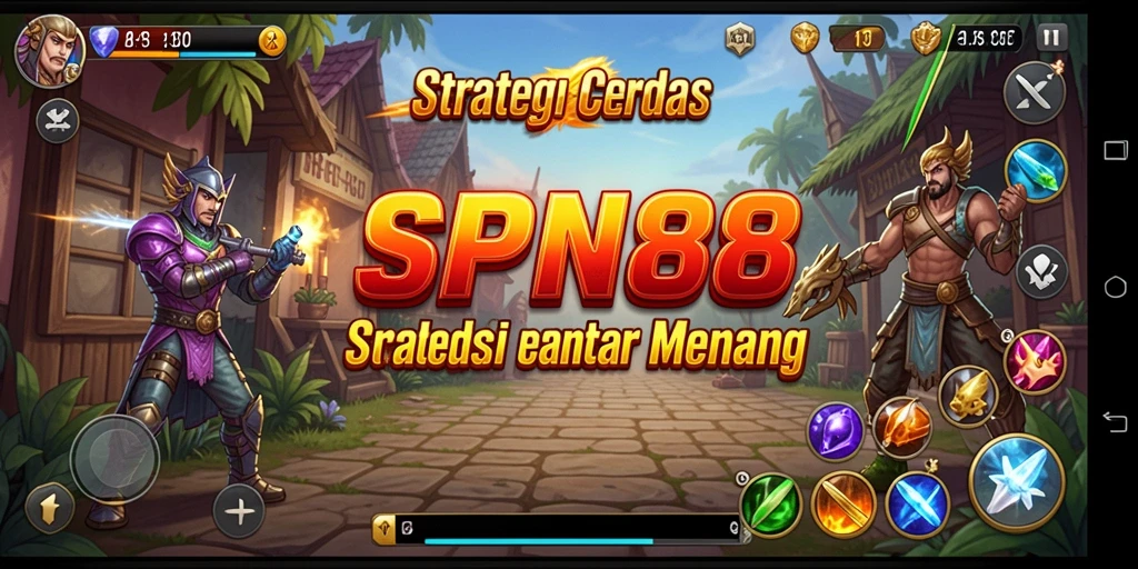 Screenshot gameplay SPN88 yang menunjukkan aksi pertempuran strategis.