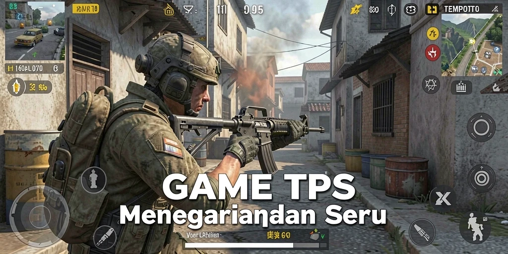 Screenshot gameplay TPS yang menegangkan dari TEMPOTOTO.